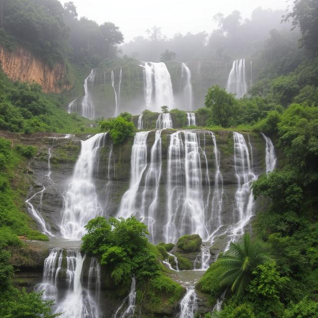 Meghalaya waterfalls Monsoon Destination India Meghalaya waterfalls Monsoon Destination India