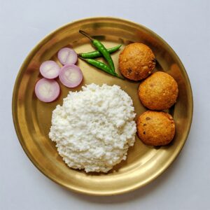 Pakhala Bhata (Fermented Rice with Water & Curd)