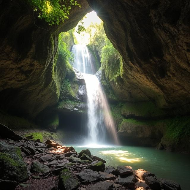 Tukad Cepung Waterfall, Bali Tukad Cepung Waterfall, Bali